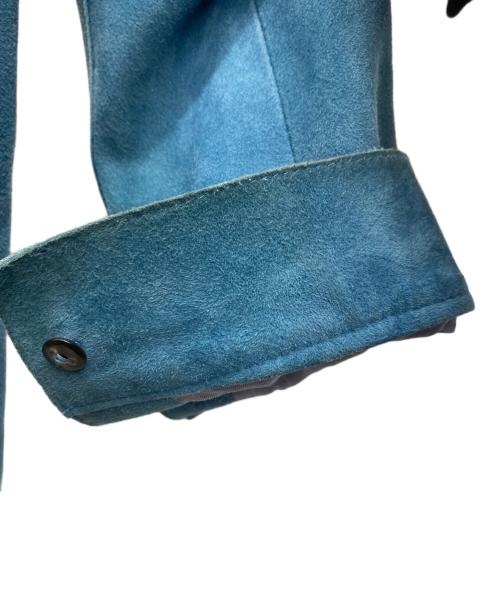 EMMETI（エンメティ）EMMETI (エンメティ) スウェードジャケット スカイブルー サイズ:SIZE 44の古着・服飾アイテム
