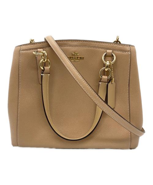 COACH（コーチ）COACH (コーチ) 2WAYバッグ ピンクベージュの古着・服飾アイテム