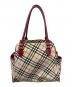 BURBERRY BLUE LABELバーバリー ブルー レーベル）の古着「ハンドバッグ」｜ベージュ