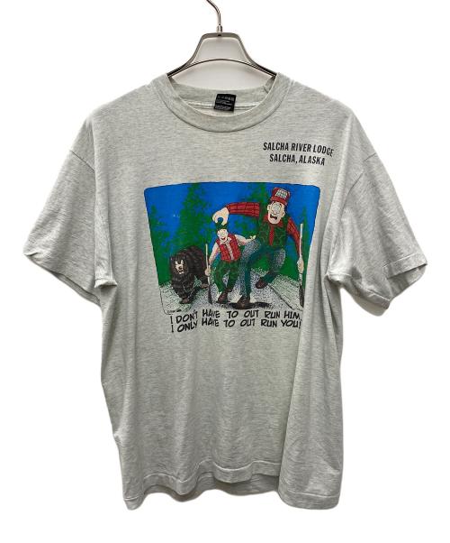 FRUIT OF THE LOOM（フルーツオブザルーム）FRUIT OF THE LOOM (フルーツオブザルーム) 半袖カットソー ライトグレー サイズ:XLの古着・服飾アイテム