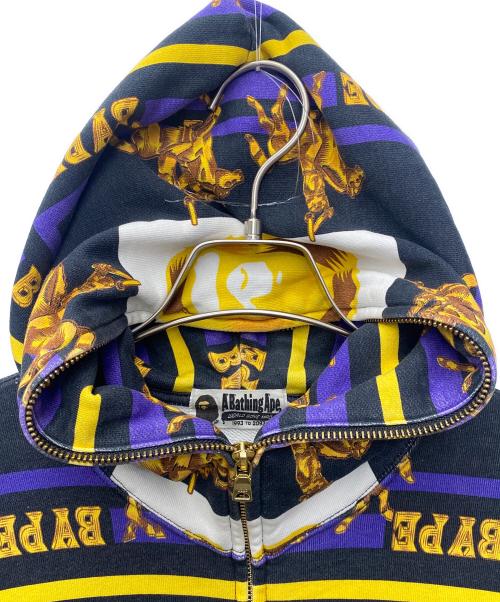 A BATHING APE（ア ベイシング エイプ）A BATHING APE (ア ベイシング エイプ) ジップパーカー ブラック サイズ:Sの古着・服飾アイテム