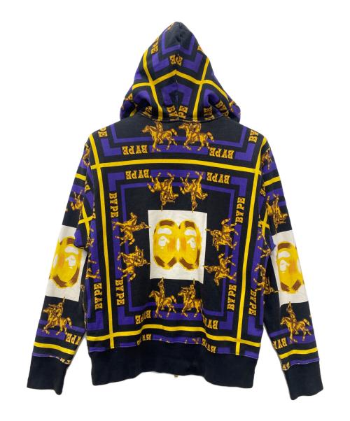 A BATHING APE（ア ベイシング エイプ）A BATHING APE (ア ベイシング エイプ) ジップパーカー ブラック サイズ:Sの古着・服飾アイテム