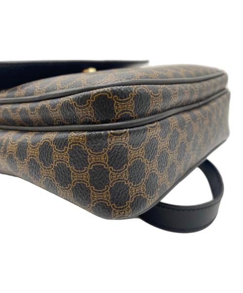 CELINE（セリーヌ）CELINE (セリーヌ) ショルダーバッグ ブラウン×ブラックの古着・服飾アイテム