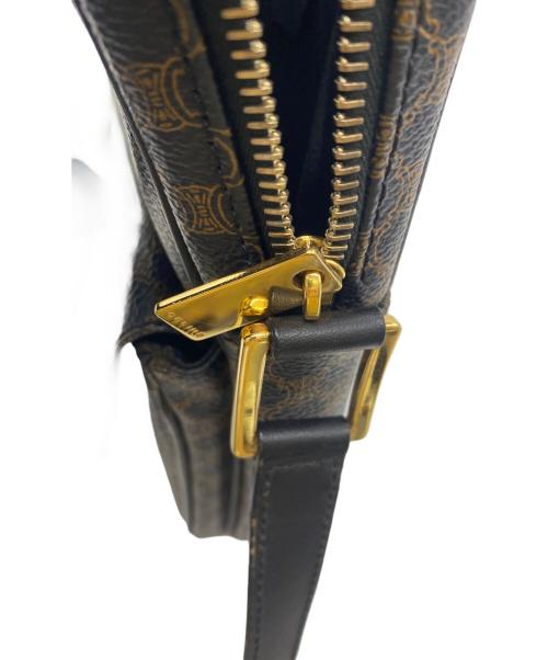 CELINE（セリーヌ）CELINE (セリーヌ) ショルダーバッグ ブラウン×ブラックの古着・服飾アイテム