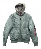 ALPHAアルファ）の古着「ミリタリージャケット」｜スカイブルー×グレー