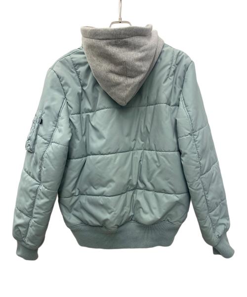 ALPHA（アルファ）ALPHA (アルファ) ミリタリージャケット スカイブルー×グレー サイズ:Lの古着・服飾アイテム