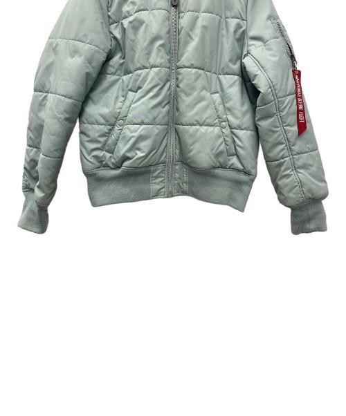 ALPHA（アルファ）ALPHA (アルファ) ミリタリージャケット スカイブルー×グレー サイズ:Lの古着・服飾アイテム