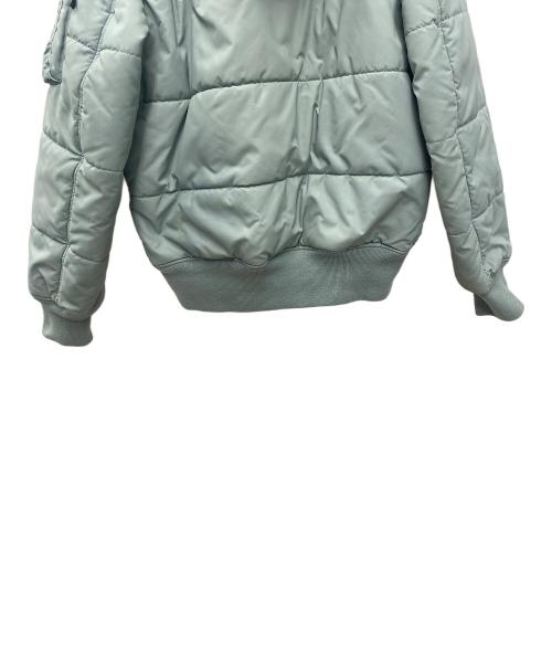 ALPHA（アルファ）ALPHA (アルファ) ミリタリージャケット スカイブルー×グレー サイズ:Lの古着・服飾アイテム