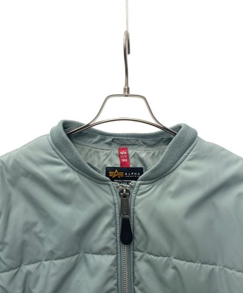 ALPHA（アルファ）ALPHA (アルファ) ミリタリージャケット スカイブルー×グレー サイズ:Lの古着・服飾アイテム