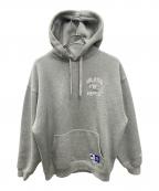 Champion×THE BLACK EYE PATCHチャンピオン×ブラックアイパッチ）の古着「プルオーバーパーカー」｜グレー