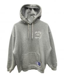 Champion×THE BLACK EYE PATCH（チャンピオン×ブラックアイパッチ）の古着「プルオーバーパーカー」｜グレー