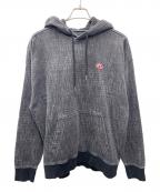 DIESELディーゼル）の古着「プルオーバーパーカー」｜グレー