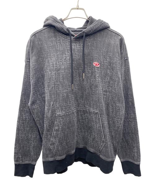 DIESEL（ディーゼル）DIESEL (ディーゼル) プルオーバーパーカー グレー サイズ:Ｍの古着・服飾アイテム