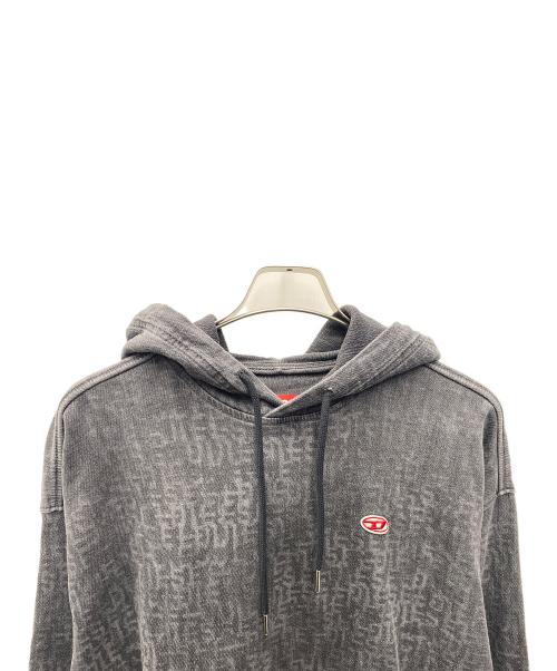 DIESEL（ディーゼル）DIESEL (ディーゼル) プルオーバーパーカー グレー サイズ:Ｍの古着・服飾アイテム