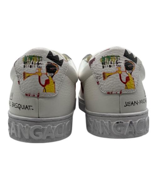 Sangacio（サンガッチョ）SANGACIO (サンガッチョ) ローカットスニーカー ホワイト×レッド サイズ:28の古着・服飾アイテム