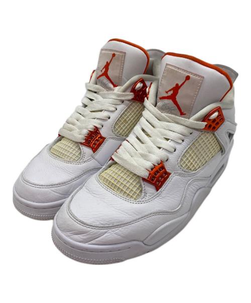 NIKE（ナイキ）NIKE (ナイキ) ハイカットスニーカー ホワイト×オレンジ サイズ:26.5の古着・服飾アイテム