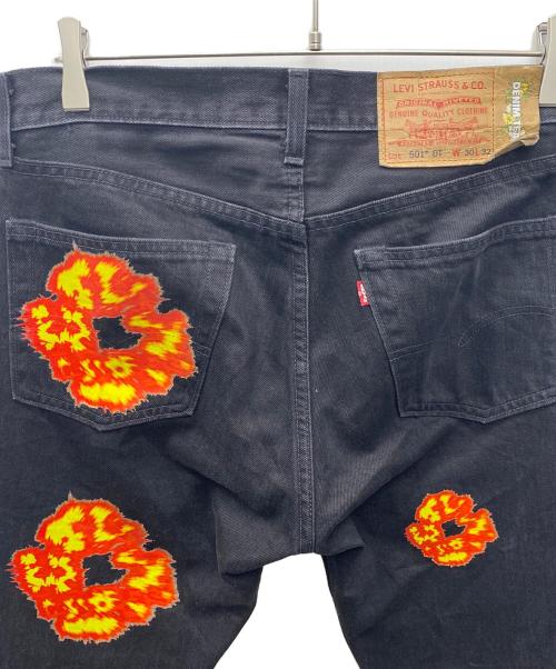 LEVI'S（リーバイス）LEVI'S (リーバイス) Denim Tears (デニムティアーズ) デニムパンツ ブラック サイズ:W30L32の古着・服飾アイテム