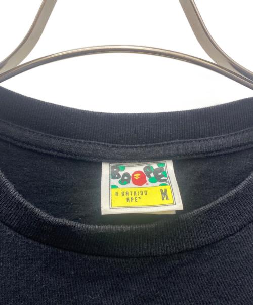 A BATHING APE（アベイシングエイプ）A BATHING APE (アベイシングエイプ) 半袖Tシャツ ブラック×ゴールド サイズ:Ｍの古着・服飾アイテム