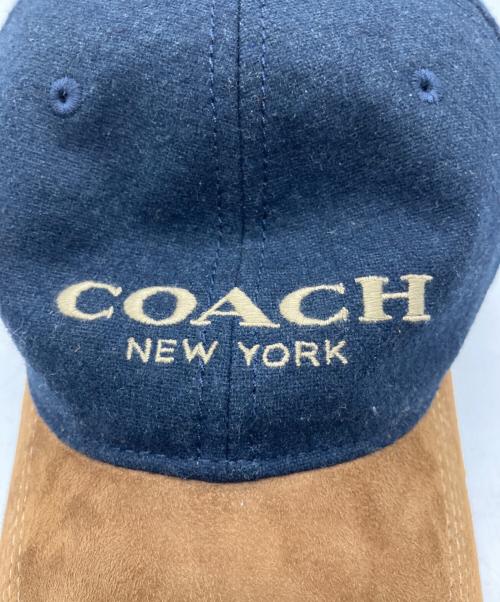 COACH（コーチ）COACH (コーチ) キャップ ネイビー×ブラウンの古着・服飾アイテム