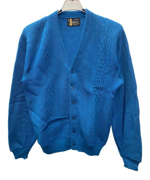 arena（アリーナ）arena (アリーナ) 薄手カーディガン ブルー サイズ:Ｍの古着・服飾アイテム