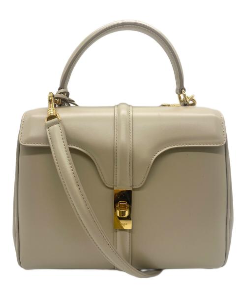 CELINE（セリーヌ）CELINE (セリーヌ) スモール16(セーズ) ベージュ サイズ:スモール16の古着・服飾アイテム