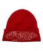 SUPREMEシュプリーム）の古着「ニット帽」｜レッド