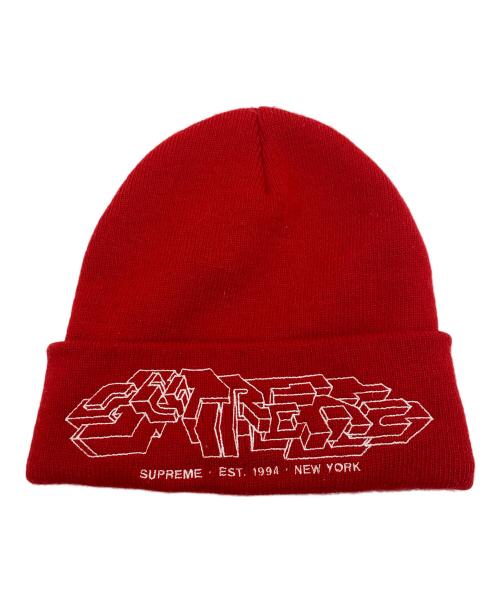 SUPREME（シュプリーム）SUPREME (シュプリーム) ニット帽 レッド サイズ:表記無しの古着・服飾アイテム