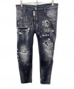 DSQUARED2ディースクエアード）の古着「デニムパンツ」｜ブラック