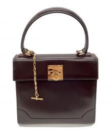 CELINE（セリーヌ）の古着「ガンチーニハンドバッグ」｜ダークブラウン