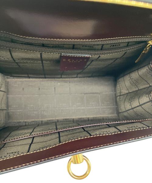 CELINE（セリーヌ）CELINE (セリーヌ) ガンチーニハンドバッグ ダークブラウンの古着・服飾アイテム