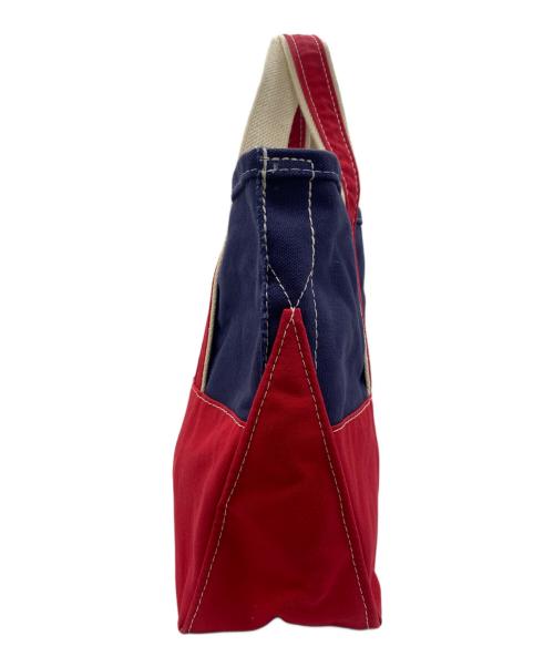 L.L.Bean（エルエルビーン）L.L.Bean (エルエルビーン) BEAMS (ビームス) トートバッグ レッド×ネイビーの古着・服飾アイテム