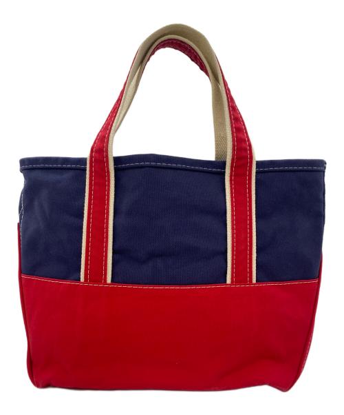 L.L.Bean（エルエルビーン）L.L.Bean (エルエルビーン) BEAMS (ビームス) トートバッグ レッド×ネイビーの古着・服飾アイテム