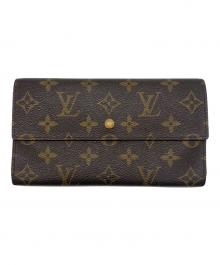LOUIS VUITTON（ルイ ヴィトン）の古着「ポルトトレゾール・インターナショナル」｜ブラウン