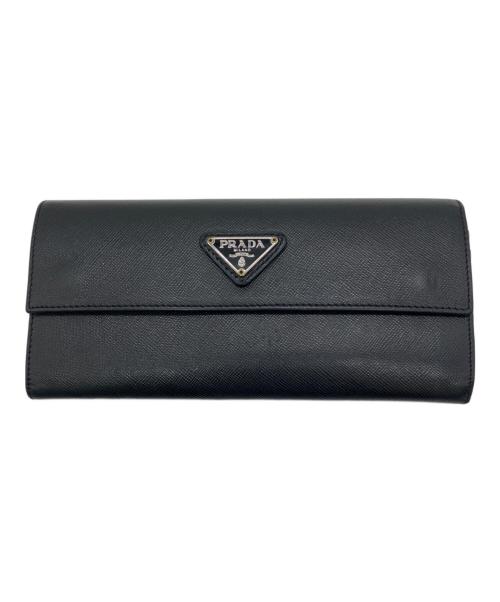 PRADA（プラダ）PRADA (プラダ) 長財布 ブラックの古着・服飾アイテム