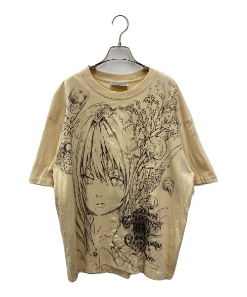 AKIRA（アキラ）AKIRA (アキラ) 半袖カットソー ベージュ サイズ:Lの古着・服飾アイテム