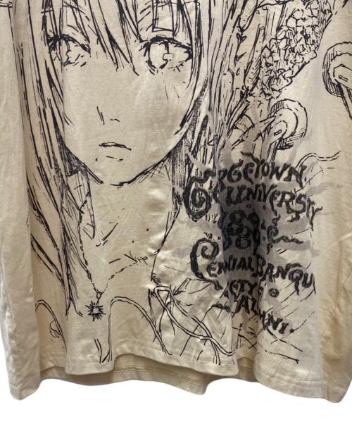 AKIRA（アキラ）AKIRA (アキラ) 半袖カットソー ベージュ サイズ:Lの古着・服飾アイテム