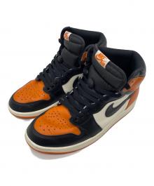 NIKE（ナイキ）の古着「ハイカットスニーカー」｜ブラック×オレンジ