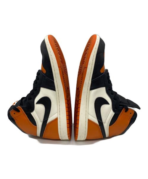 NIKE（ナイキ）NIKE (ナイキ) ハイカットスニーカー ブラック×オレンジ サイズ:27の古着・服飾アイテム