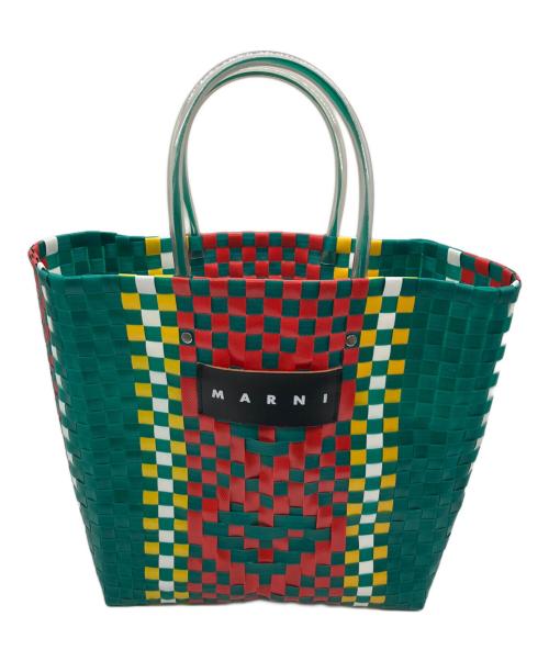MARNI（マルニ）MARNI (マルニ) トートバッグ グリーン×レッド×イエローの古着・服飾アイテム
