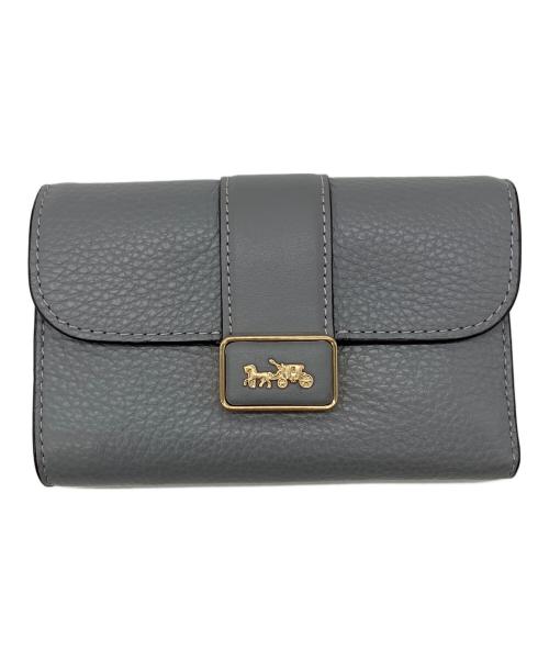 COACH（コーチ）COACH (コーチ) 3つ折り財布 グレーの古着・服飾アイテム