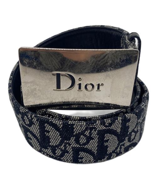 Christian Dior（クリスチャン ディオール）Christian Dior (クリスチャン ディオール) ベルト ブラック×ベージュの古着・服飾アイテム
