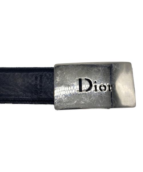 Christian Dior（クリスチャン ディオール）Christian Dior (クリスチャン ディオール) ベルト ブラック×ベージュの古着・服飾アイテム