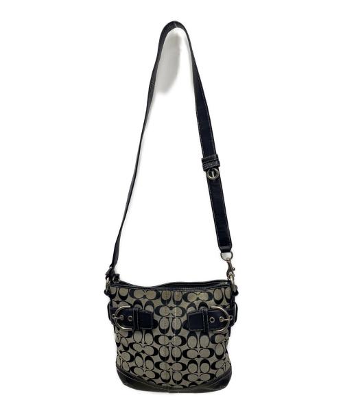 COACH（コーチ）COACH (コーチ) ショルダーバッグ ブラック×ベージュの古着・服飾アイテム