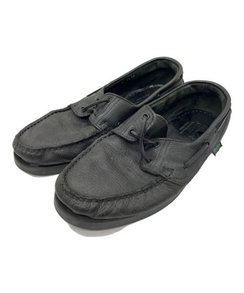 PARABOOT（パラブーツ）PARABOOT (パラブーツ) デッキシューズ ブラック サイズ:26の古着・服飾アイテム