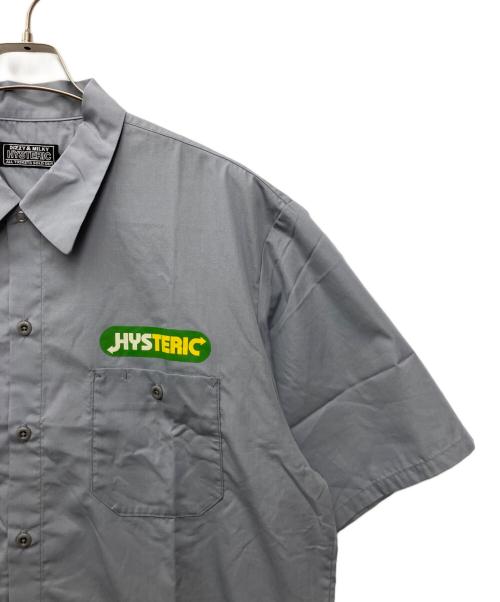 Hysteric Glamour（ヒステリックグラマー）Hysteric Glamour (ヒステリックグラマー) 半袖シャツ グレー サイズ:XL 未使用品の古着・服飾アイテム