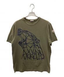 MONCLER（モンクレール）の古着「半袖カットソー」｜オリーブ