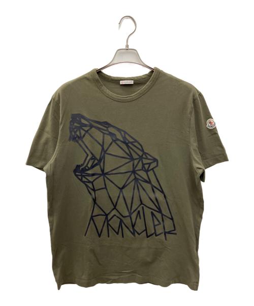 MONCLER（モンクレール）MONCLER (モンクレール) 半袖カットソー オリーブ サイズ:XLの古着・服飾アイテム