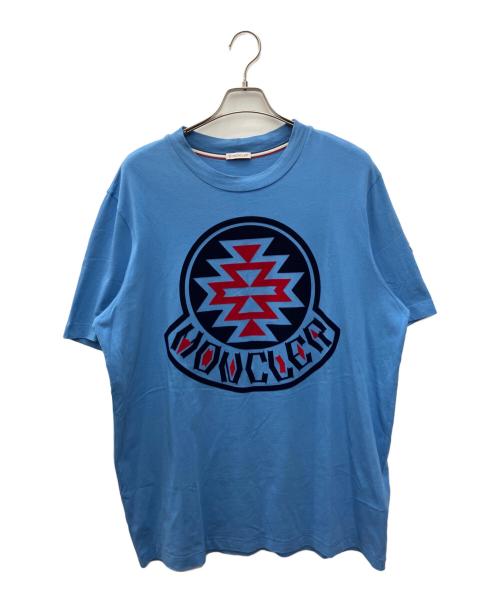 MONCLER（モンクレール）MONCLER (モンクレール) 半袖カットソー スカイブルー サイズ:XLの古着・服飾アイテム