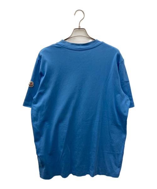 MONCLER（モンクレール）MONCLER (モンクレール) 半袖カットソー スカイブルー サイズ:XLの古着・服飾アイテム