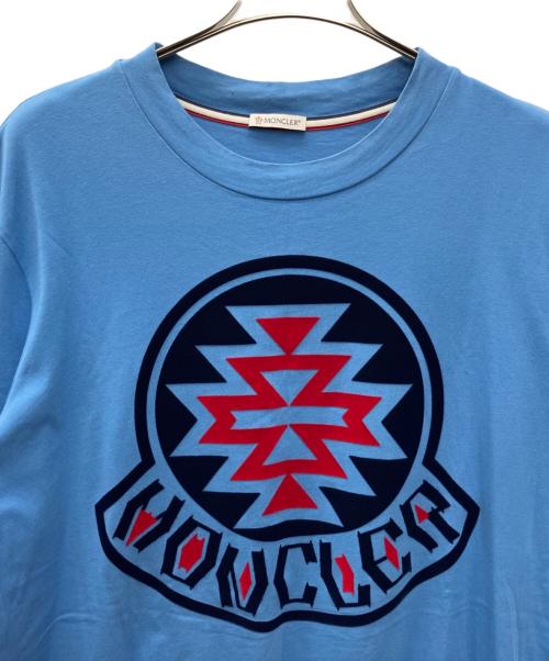 MONCLER（モンクレール）MONCLER (モンクレール) 半袖カットソー スカイブルー サイズ:XLの古着・服飾アイテム
